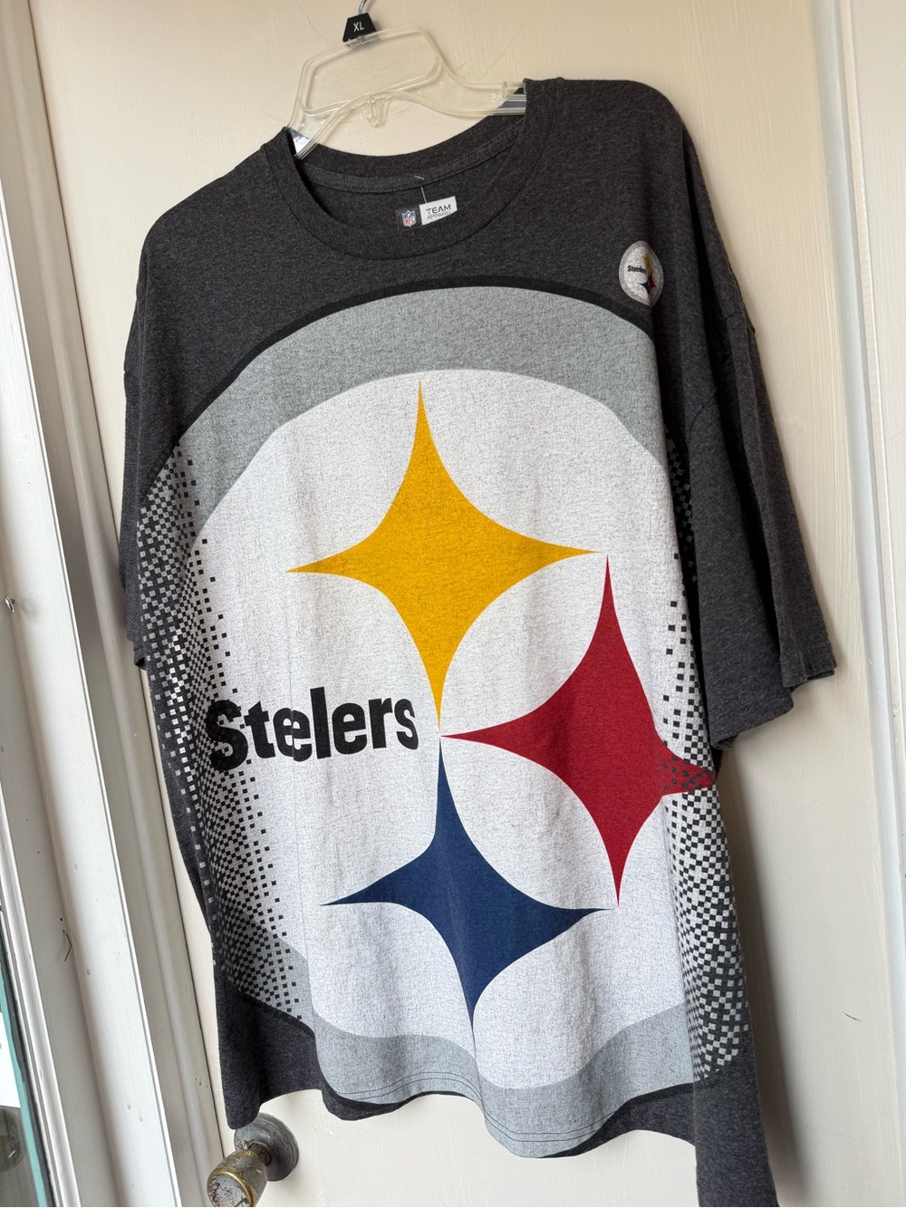NFL Men’s Gray and Charcoal Crewneck Sweater